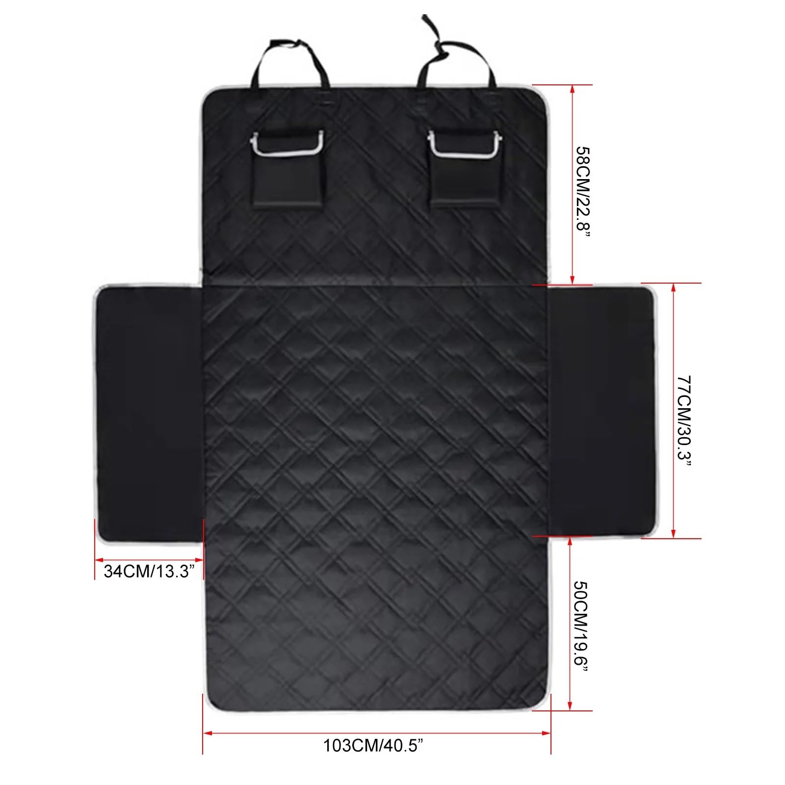 Alfombrilla Maletero Coche Funda para Asiento Trasero con Hamaca para Perro, Compatible BMW X3, X5, E53, E70, G05, F15, X6, X7 y G07