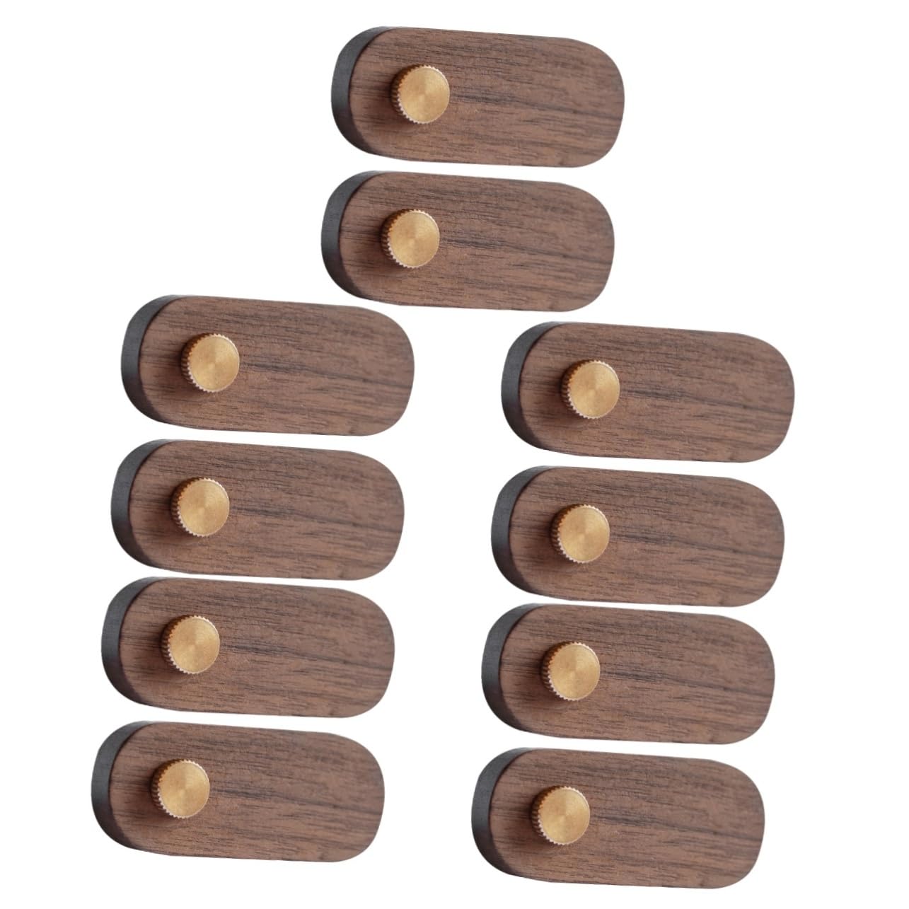Uonlytech 5 Sätze Preisschild Aus Holz Etikettenhalter Anzeige Stand Klein Verkauf Für Steht Marktschild-clips Etikett Label Counter Top Ständer Tischfotohalter Kaffee Kupfer 2 Stücke * 5