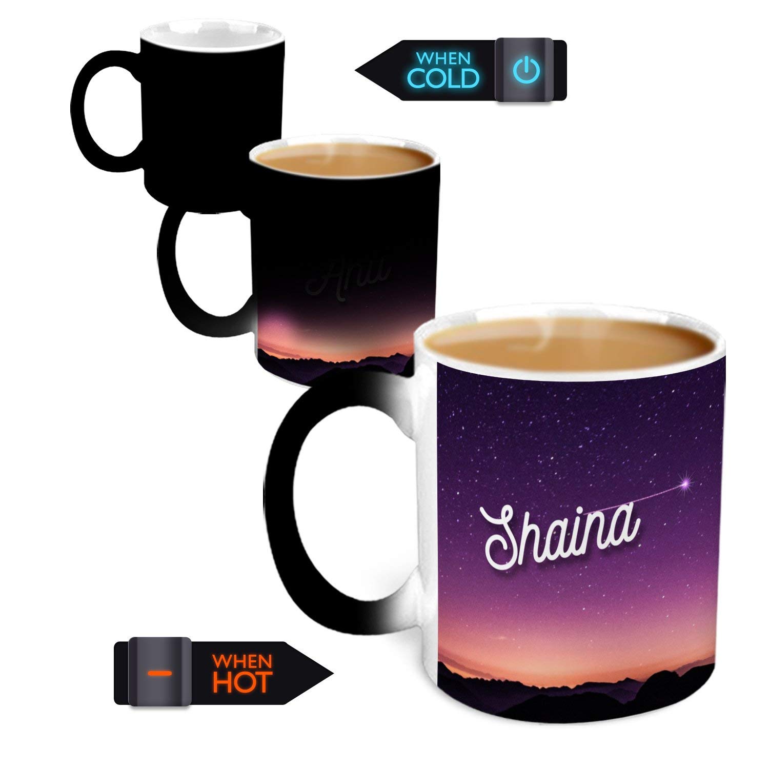 Hot MuggsYou're the Magic… Shaina Magic Mug Personalised Name Ceramic, 315ml, 1 Unit