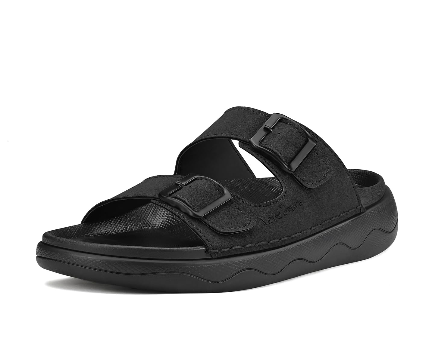 Men’s Lightweight Open Toe Double Strap Sandals | Casual Lightweight Open Footwear Sliders | Slip-On Sandals | Stylish & Comfortable Sandals | LSOF-23-image-33