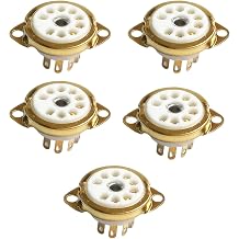 5pcs Ceramic Tube Socket 9PIN 9-Pin Vacuum for 12AX7 12AT7 12AU7 ECC83 ECC82 E88CC 6922 Tube Amplifier Part