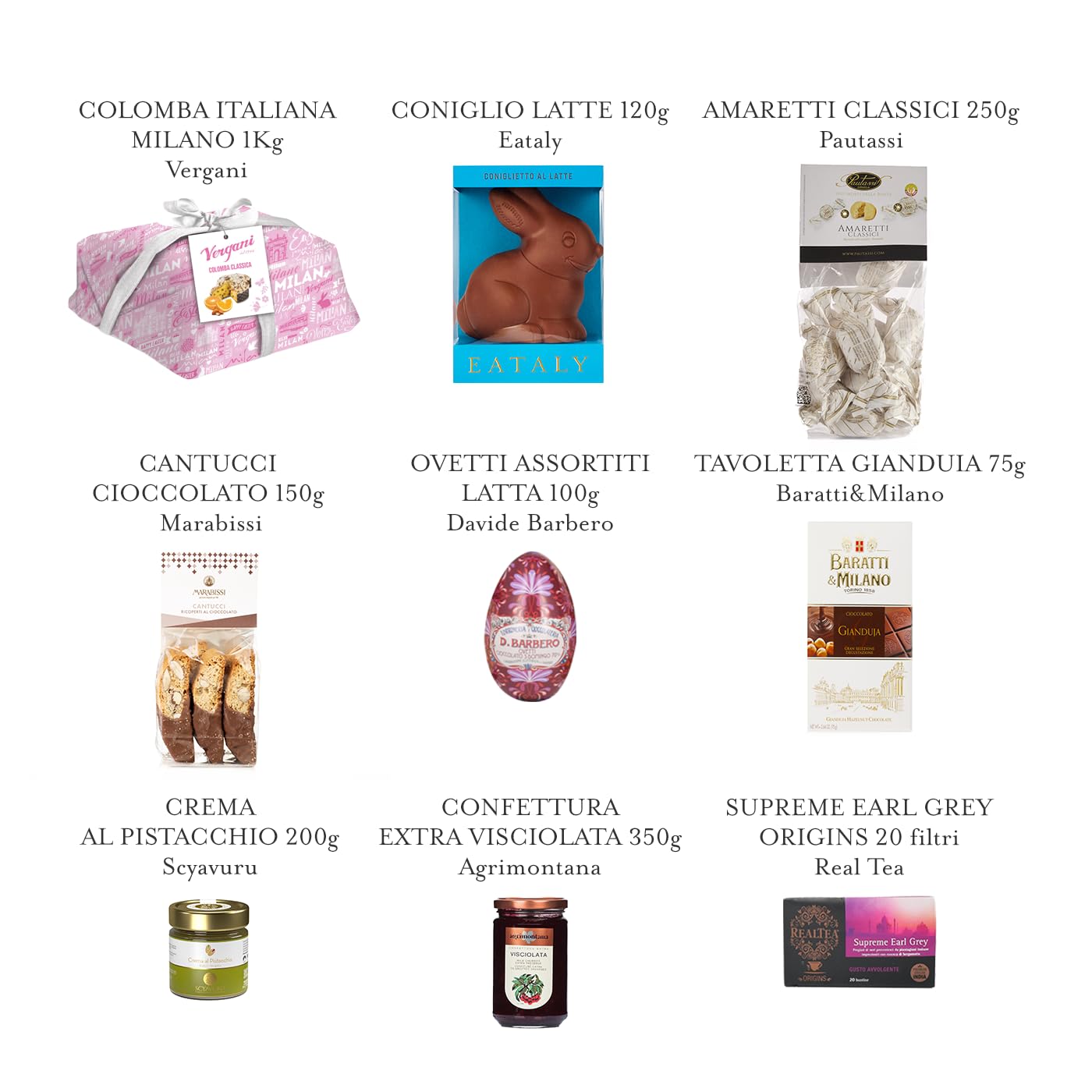 Eataly – Cesto Gastronomico Pasquale con specialità dolci – La Pasqua Golosa e Raffinata - Kit con 9 raffinati prodotti per uno straordinario regalo!