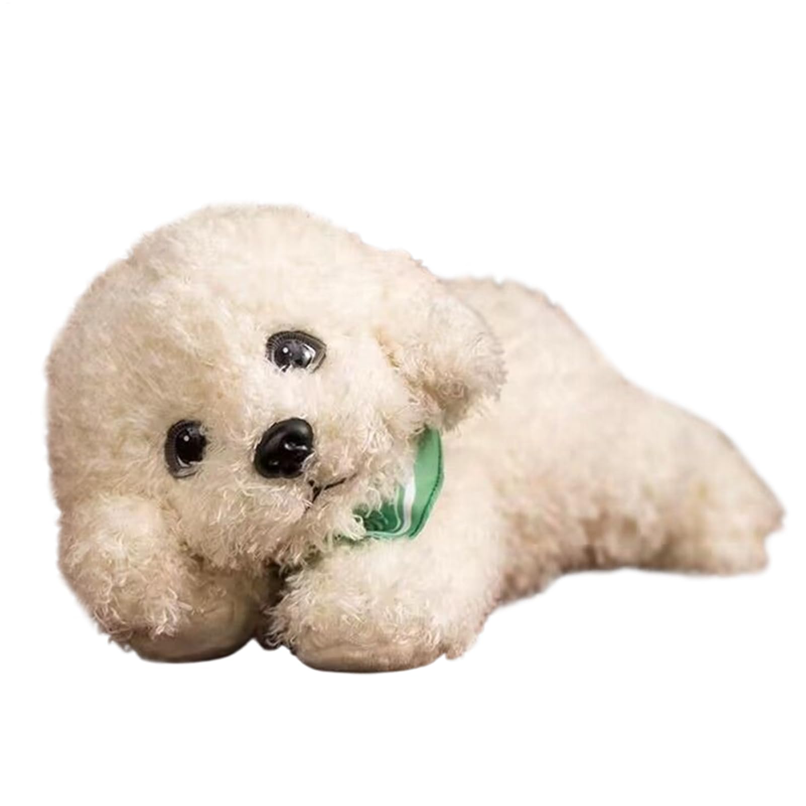 Peluche realistico per cani: morbido barboncino fatto a mano, comodo compagno di sonno | Ideale per bambini, donne e anziani, per un sonno ristoratore, relax e durante il riposino