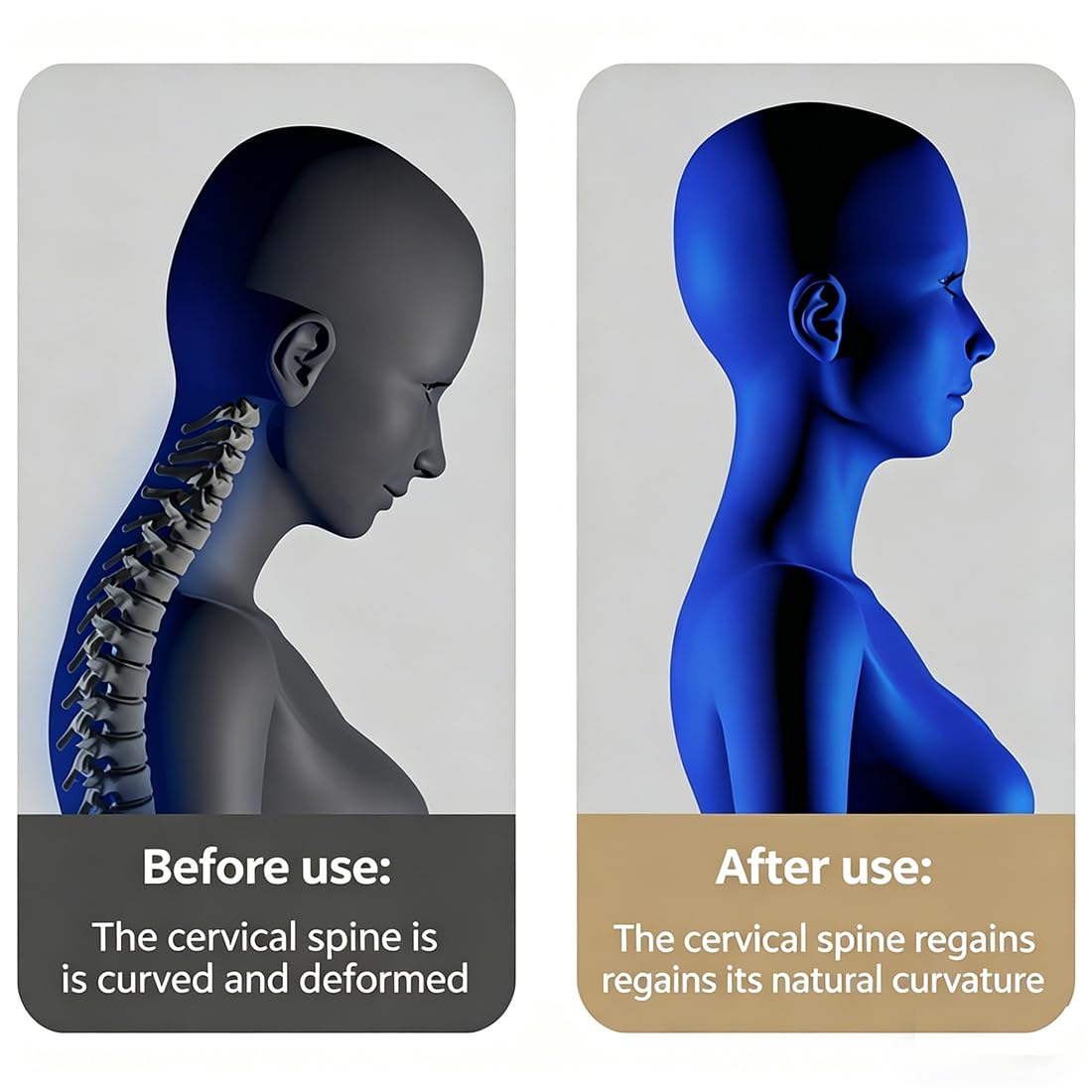 NeuroNeck Pro Soluzione Per Il Collo 11 In 1, Neuroneck Pro Cervicale, Massaggio A 6 Testine, 9 Livelli Di Intensità, Terapia Termica A Tre Livelli, Allevia La Pressione Sul Collo (4 testine-rosse)