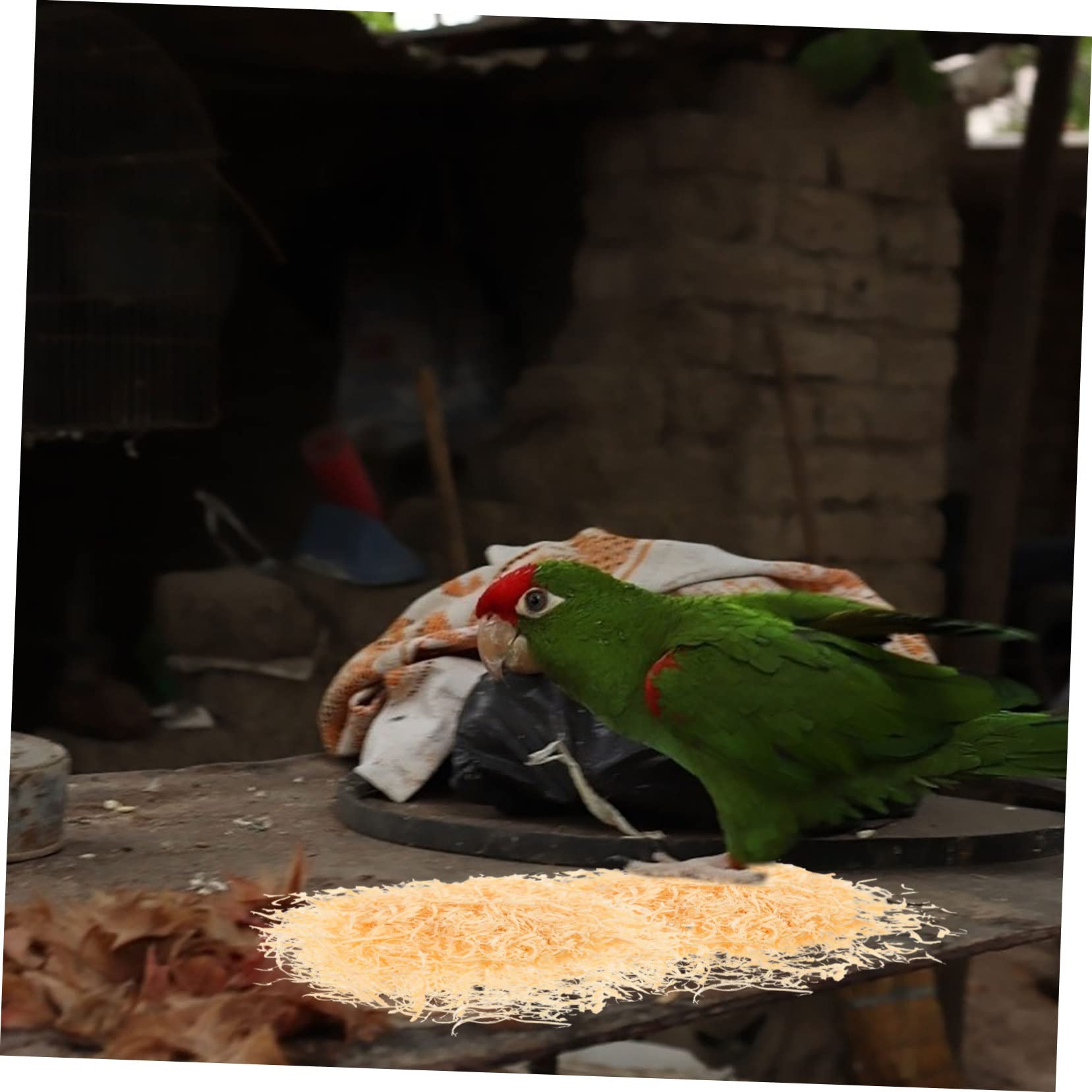 UPKOCH 1 Debe Tener una Almohadilla para anidar pájaros serrin de Madera Desodorante Forro de Nido de pájaro Resistente al Desgaste Forro de Nido de pájaro Transpirable Seda de bambú