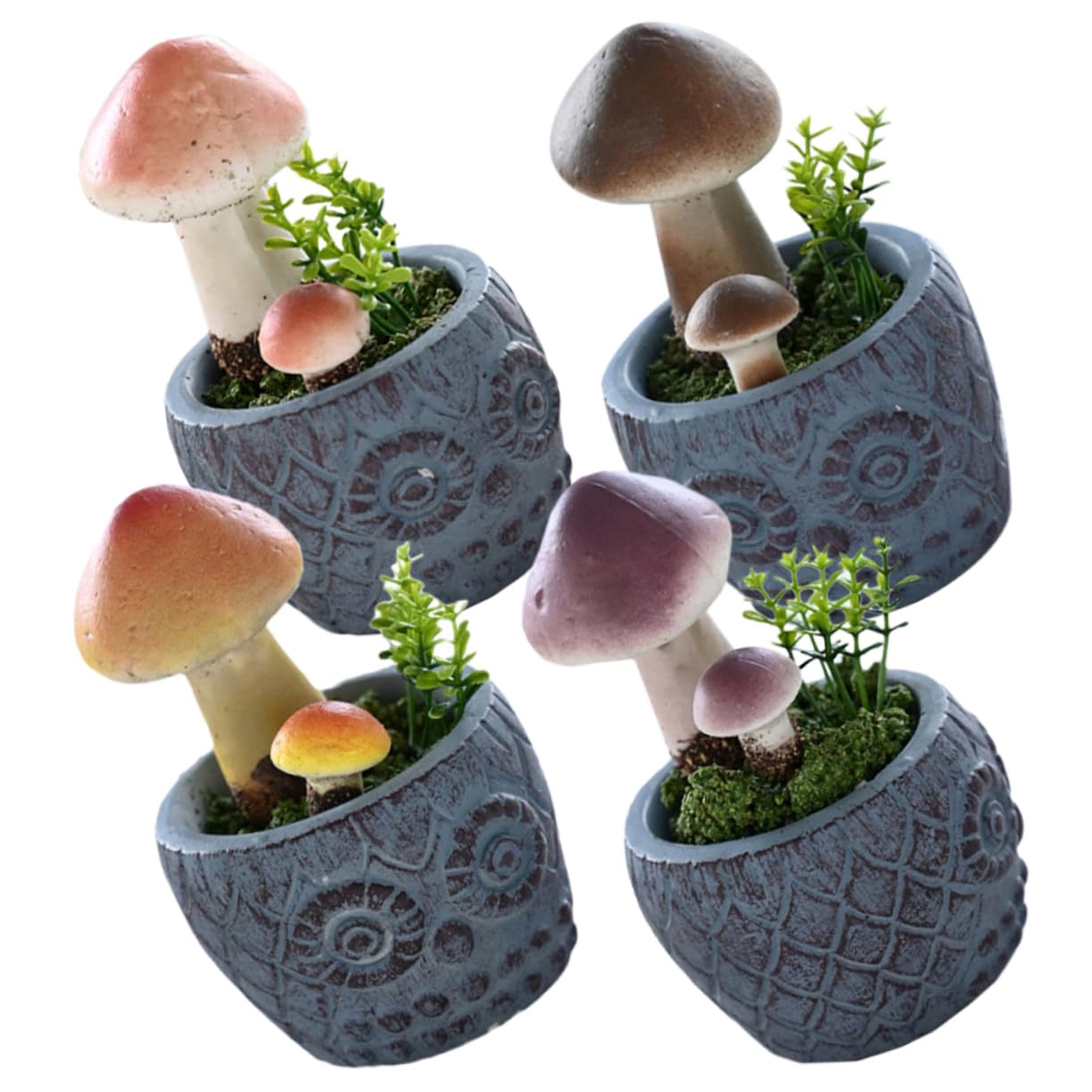 Happyyami 2 Juegos Seta En Maceta Falsa Figuritas De Setas Planta Artificial Plantas Artificiales Terrario Plantas Decoración Seta Artificial Adornos De Hongos Artificiales Espuma 4 Uds * 2