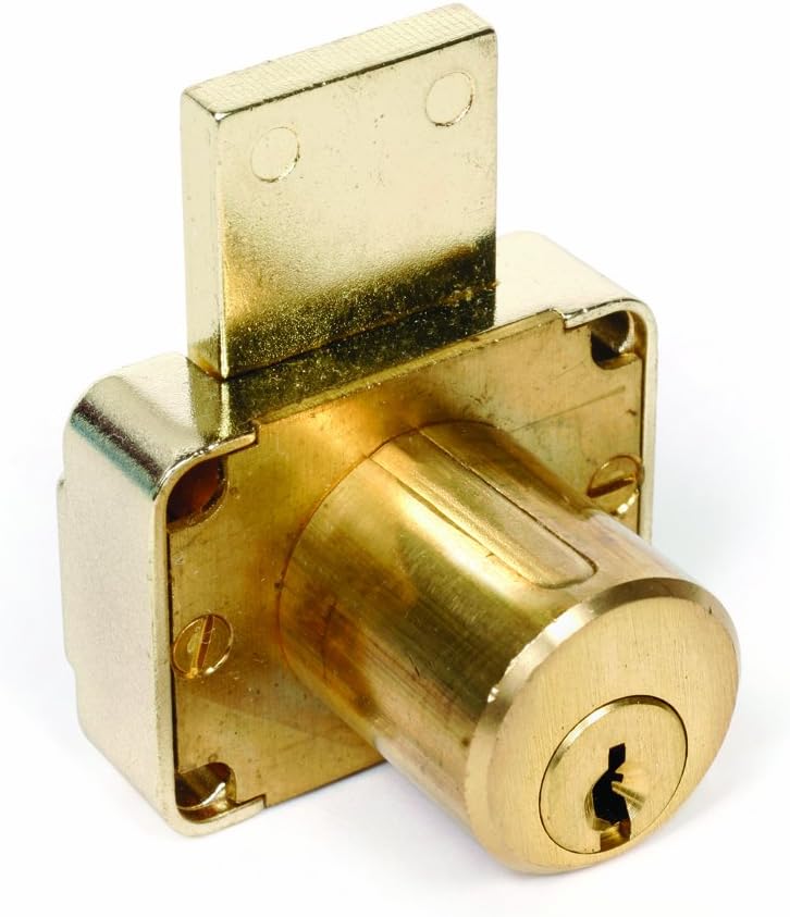 CCL Security 00129 Pin Tumbler Drawer Cast Cam Lock, Keyed: MKY M8003(KD), B15760, US26D Finish