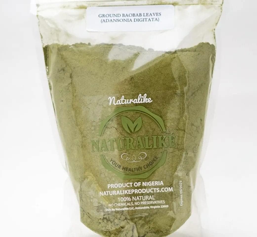 NATURALIKE Organic Baobab Leaves Powder 20oz All Natural