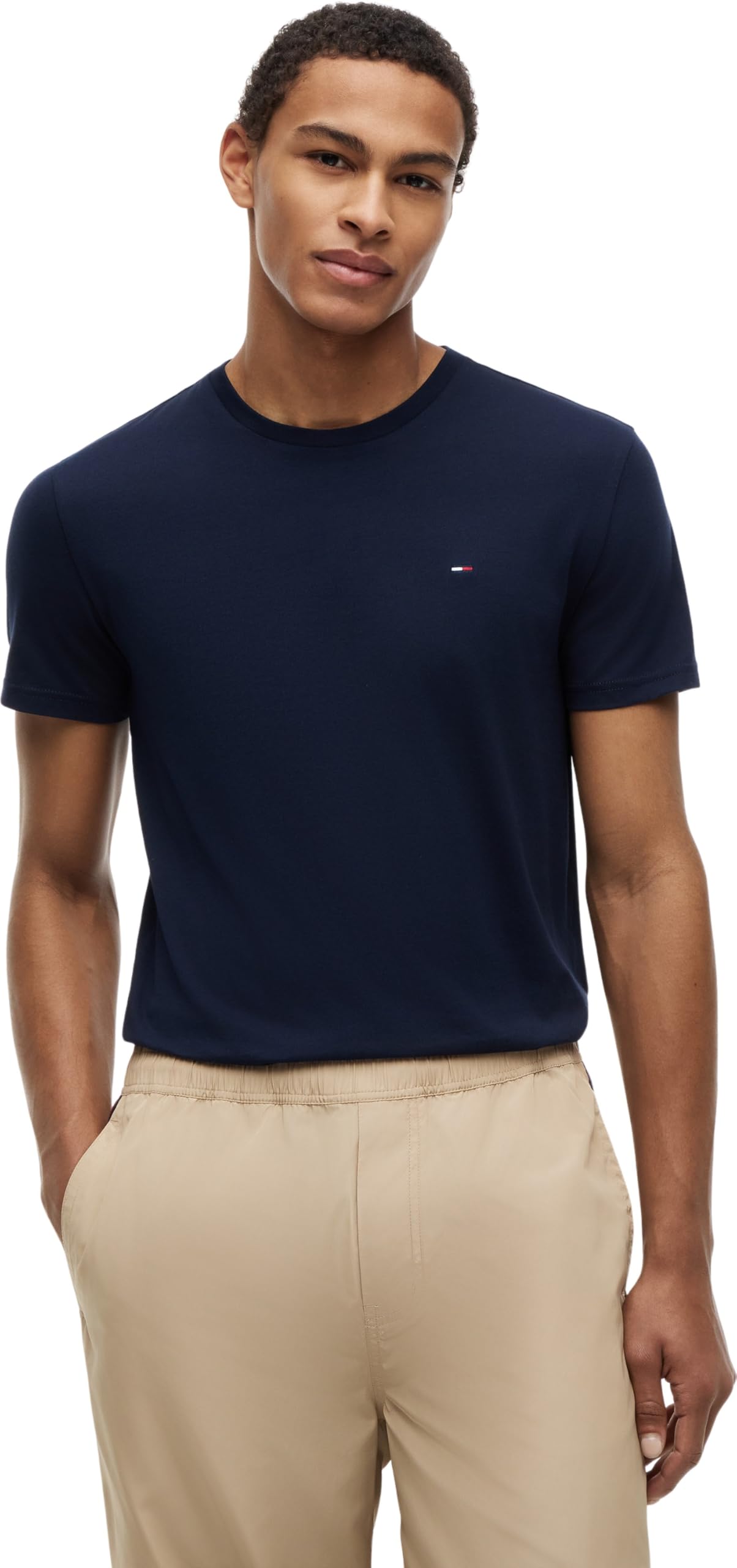 Tommy Jeans Herren 3er Pack T-Shirts Kurzarm aus Baumwolle