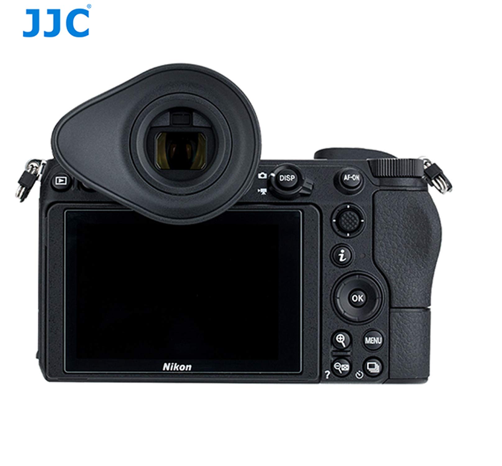 JJC EN-DK29II Ergonomiczny duży kubek na oczy, kompatybilny z Nikon Z5 Z6 Z7 Z6 II Z7 II, obracany o 360°, miękka guma TPU, Z5 Z6 Z7 Z6II Z7II muszla oczna, wizjer, rozmiar: 65 x 52 x 29 mm, jako