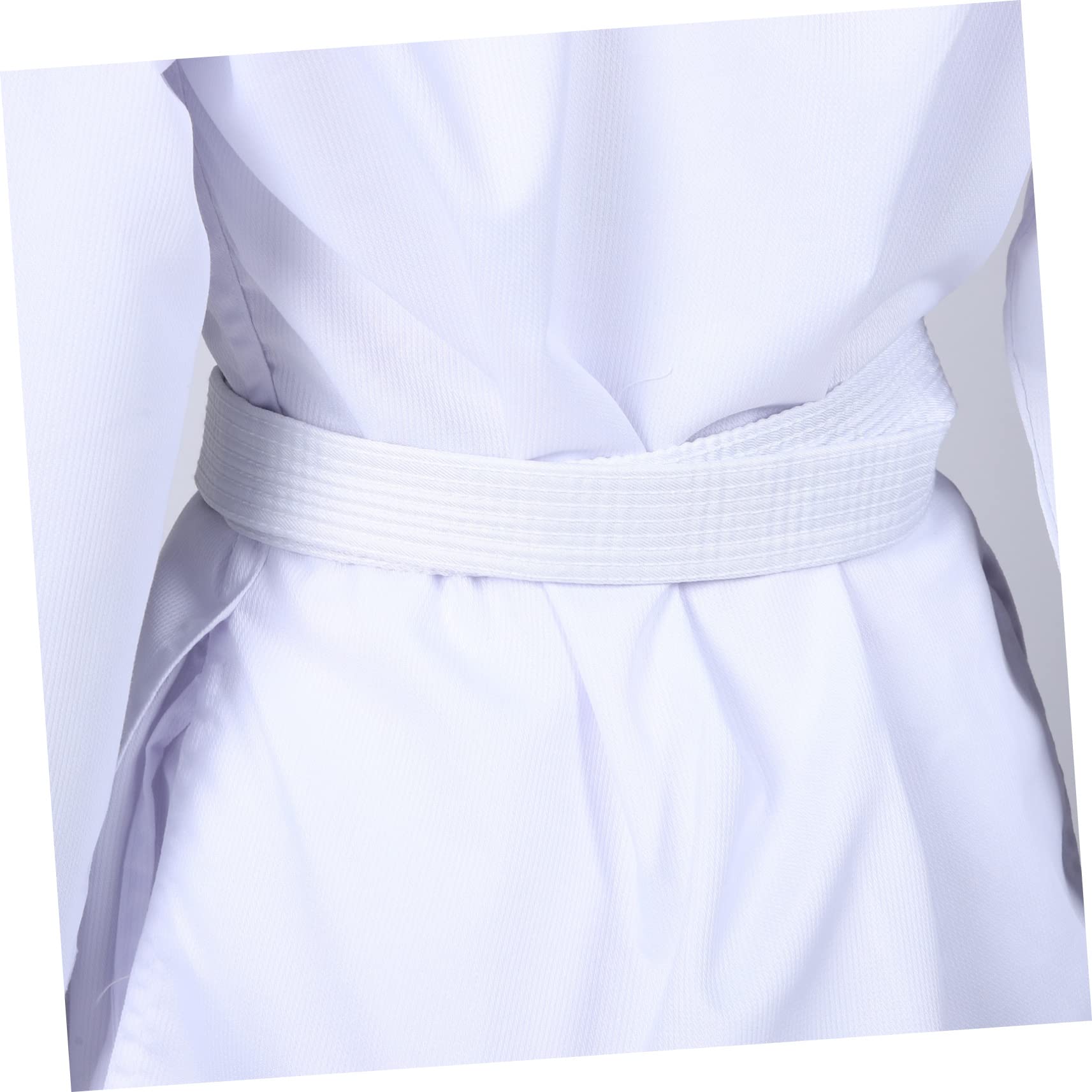 COLLBATH Uniforme de Entrenamiento de Karate para Adultos en Poliéster Blanco, Conjunto Práctico y Conveniente para Competencia y Entrenamiento