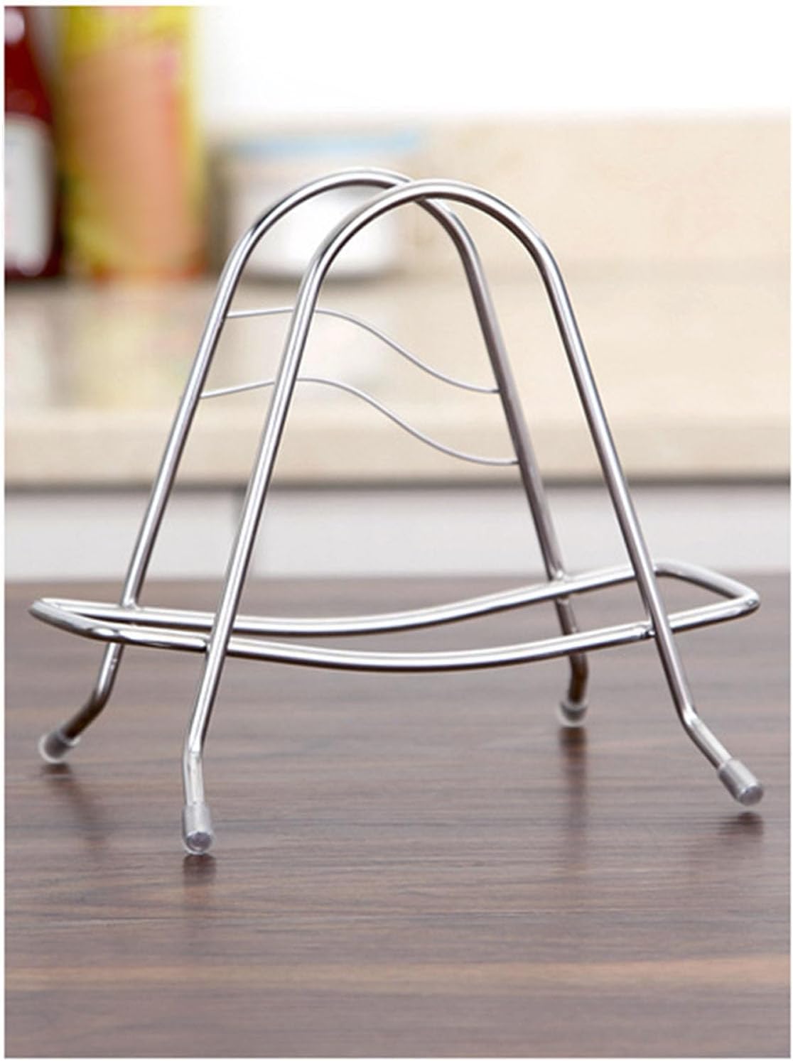 Pot Lid Holder, Stainless Steel Multifunctional Organizer Cutting Board Stand Kitchen Countertop