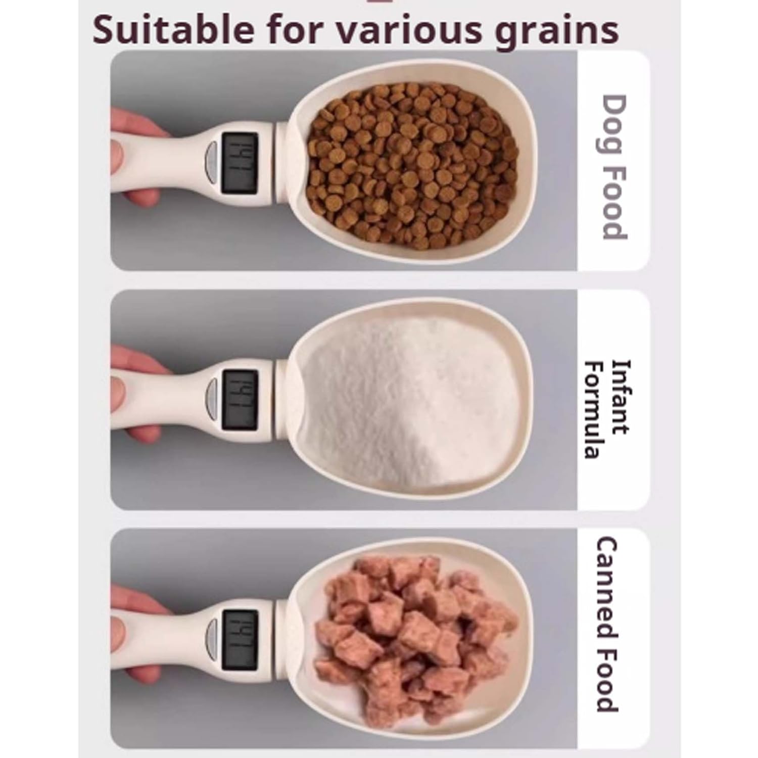 2026 New Electronic Measuring Spoon with Conversion,Digital Measuring Spoon Scale,800g / 0.1g High Precision with LCD Screen,Household Weighing Portable Tool for Pet Dog Cat Food (3SET)
