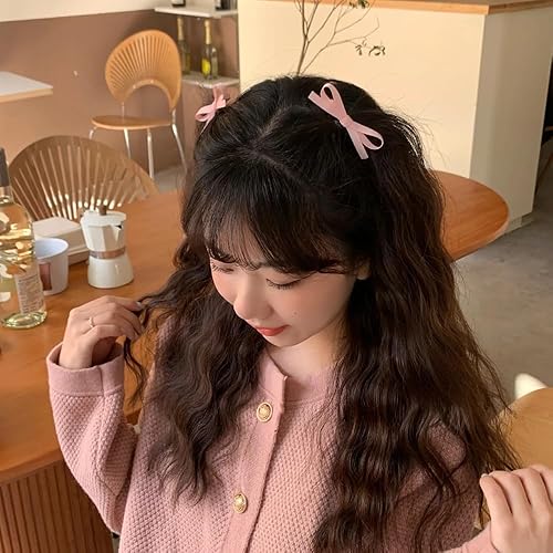 Miniatura 4 de 24 pinzas para el cabello con lazo rosa, pinzas para el cabello para adolescentes, niños, cinta de cocodrilo, accesorios para el cabello para