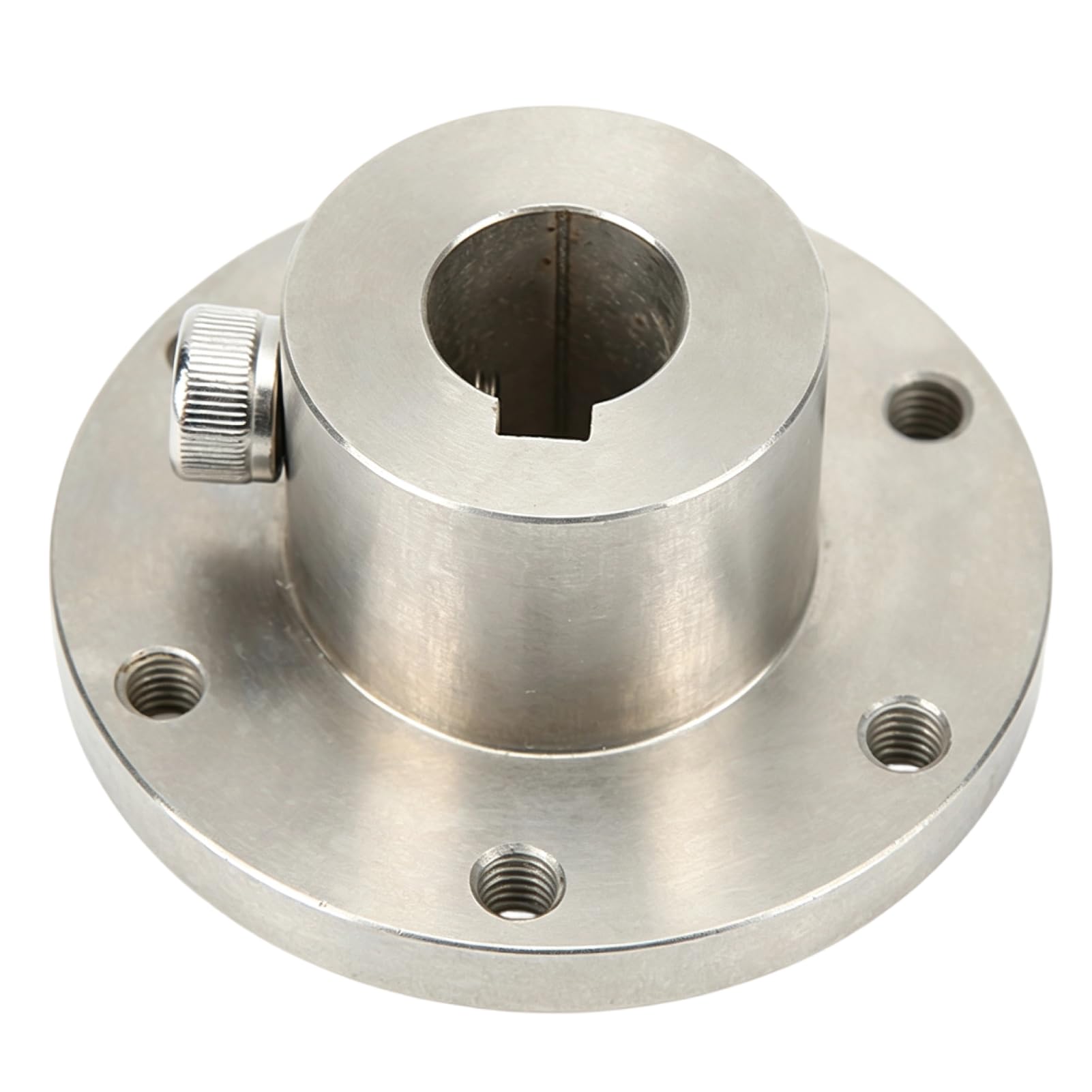 Buje de llave de acero inoxidable, conector de acoplamiento de brida 18014 de 14 mm, piezas de repuesto de acoplamiento de eje RC con ranura de cadena para accesorio RC