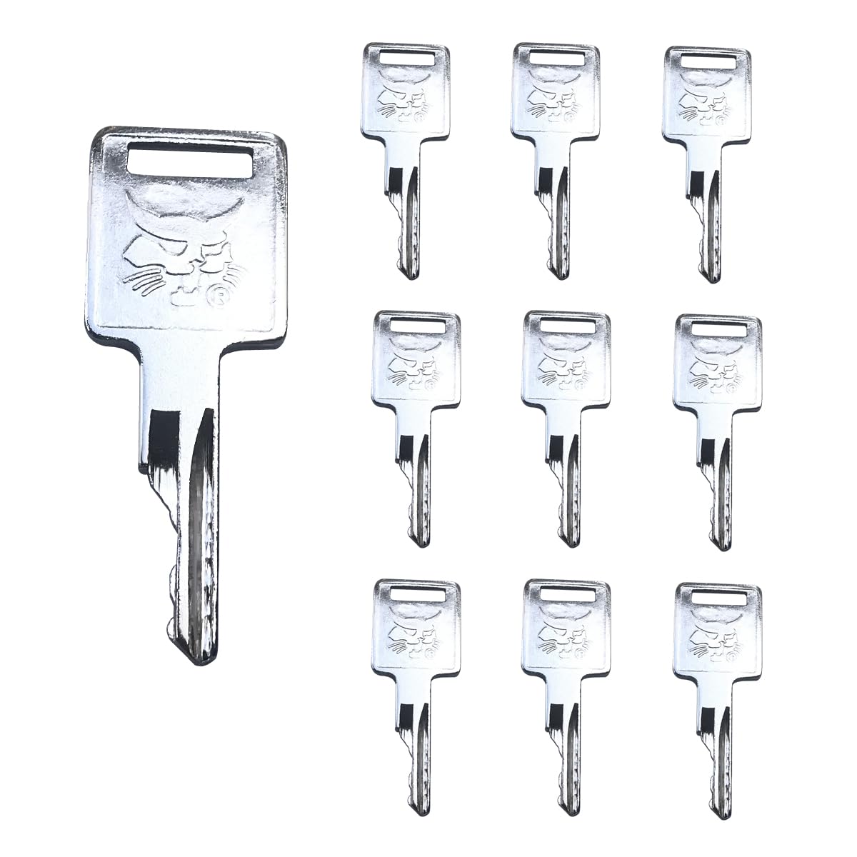 10 Pack 6693245 or 6693241 Ignition Keys forfor Bobcat Loaders S100 S130 S150 S160 S175 S185 S205 S220 S250 S300 S330 S450 S510 S530 Excavators 430 435 E17 E19 E20 E25 (6693245)-picture-27