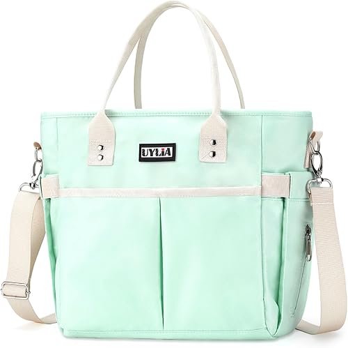 Bolsas de almuerzo para mujer, bolsa de almuerzo aislada con correa ajustable para el hombro, lonchera con soporte para bebidas para adultos y