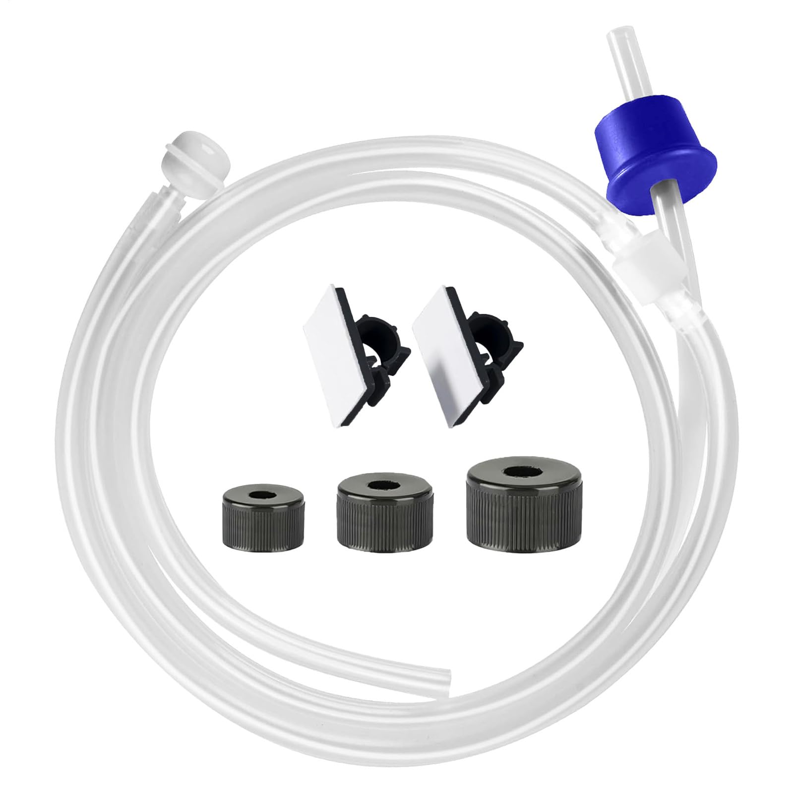 Flexible Soap Dispenser, Sink Soap Tube Kit, 120cm Silicone Hose with Leakproof Flow, Refillable Liquid Channel System, Kitchen Accessory with Minimal Design, Cleaning Tool for Countertop