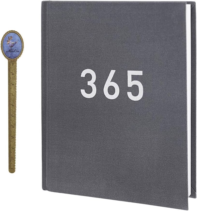 365 Days Daily Planner Journal Numbered Blank Page for Schedule a Day A5 Journal Notebook for Building Positive Life Habits Life Planner Gratitude Journal DIY Dooding Notes Dairy Scrapbook