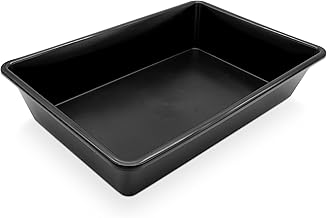 Multipurpose Black Plastic Bowl 60 x 40 cm Multifunctional Bowl 20 Litre Rectangular Mortar Tray Garden Tray Plant Tray Cat Litter Tray