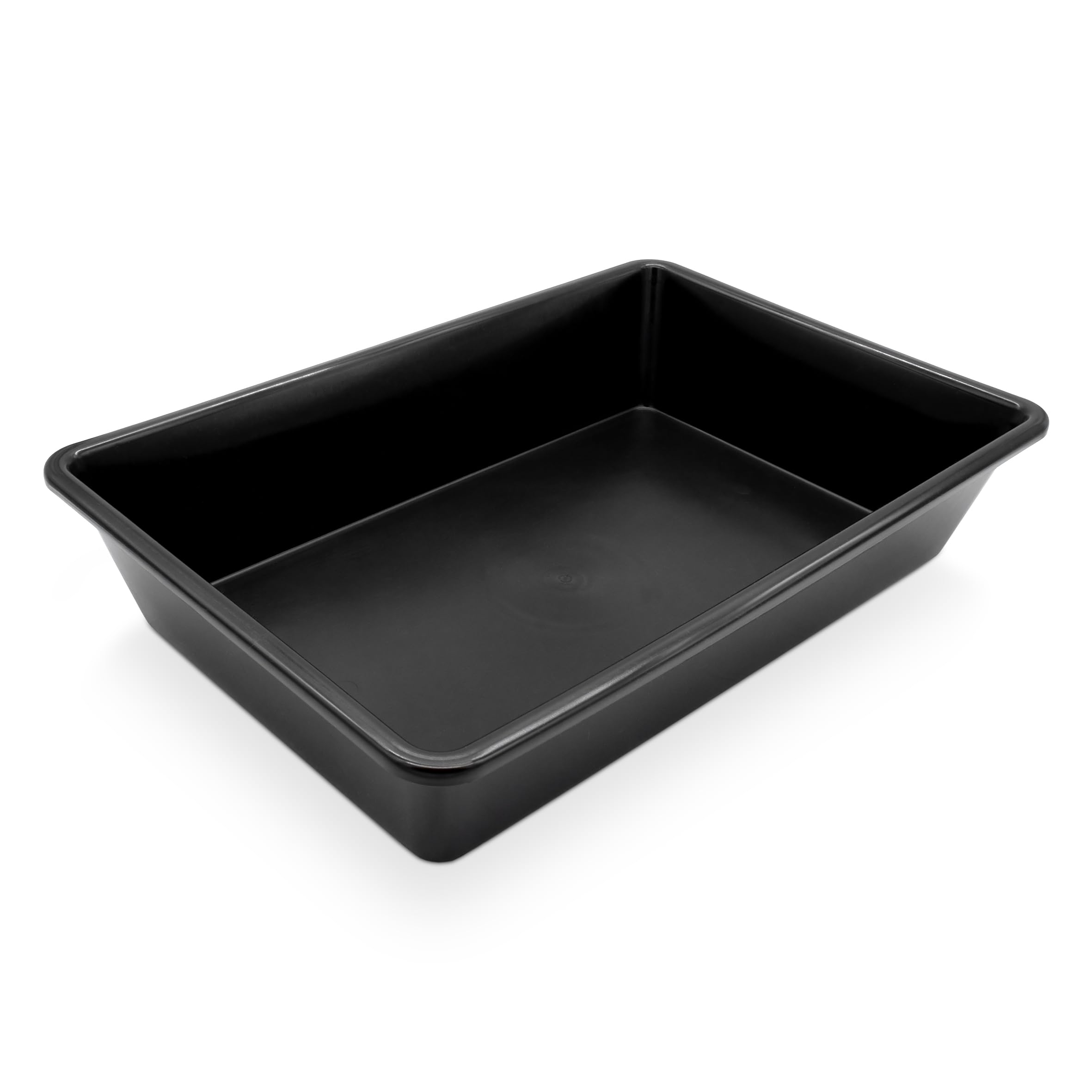 Bandeja multiusos negra 60x40 cm multifunción 20 litros rectangular mortero cubo cocina jardín macetero gato