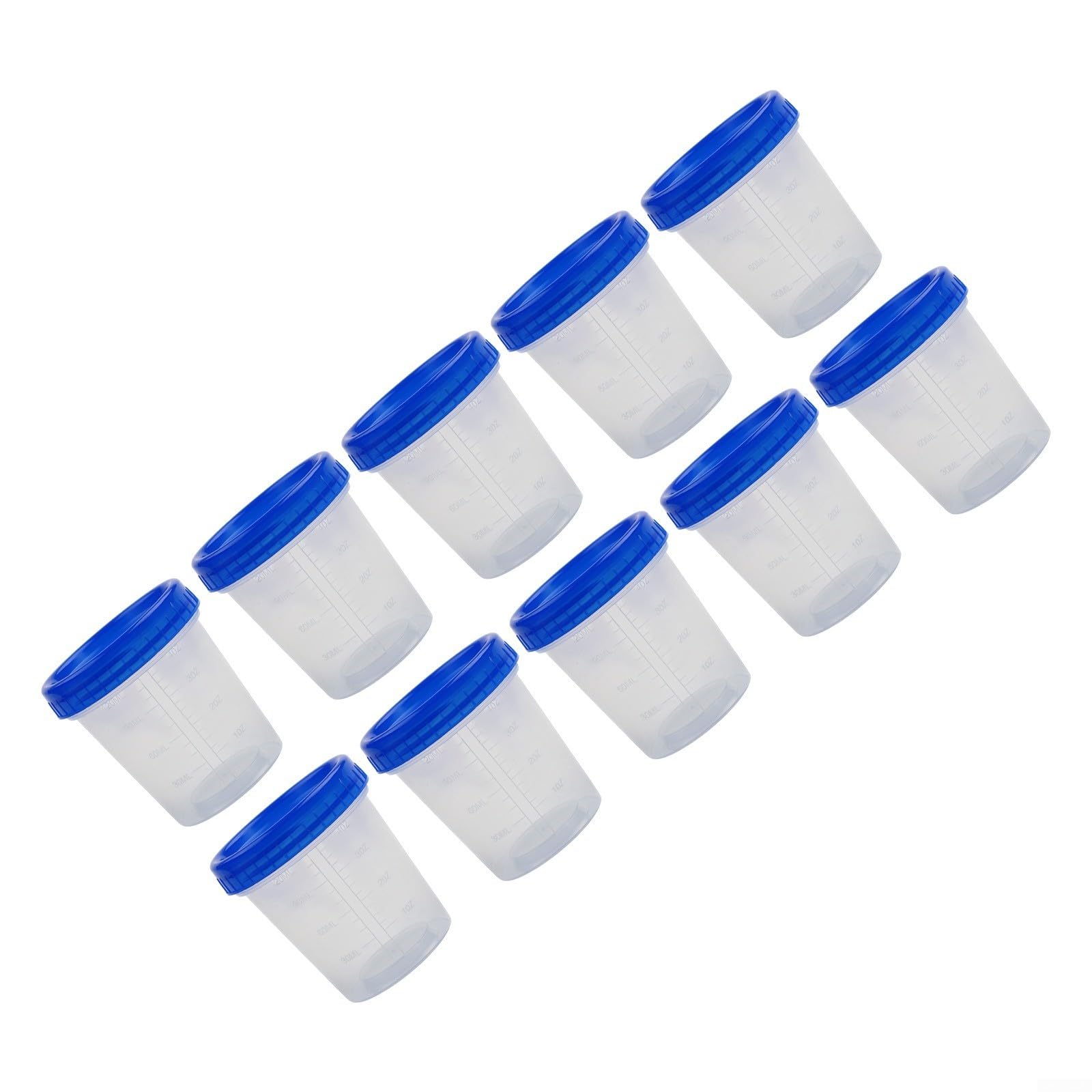10 Pack 120ml Plastic Urine Sample Jars with Lids for Kitchen and Experimental Use (2)