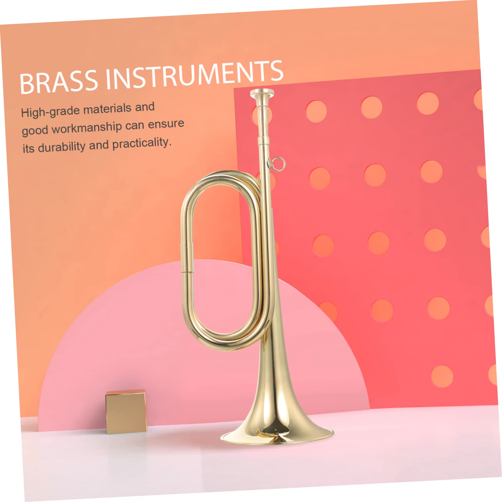ERINGOGO Tromba Di Rame Dorata Per Principianti Tromba Di Cavalleria Leggera e Portatile Strumento Musicale a Fiato Per Banda Scolastica e Orchestra