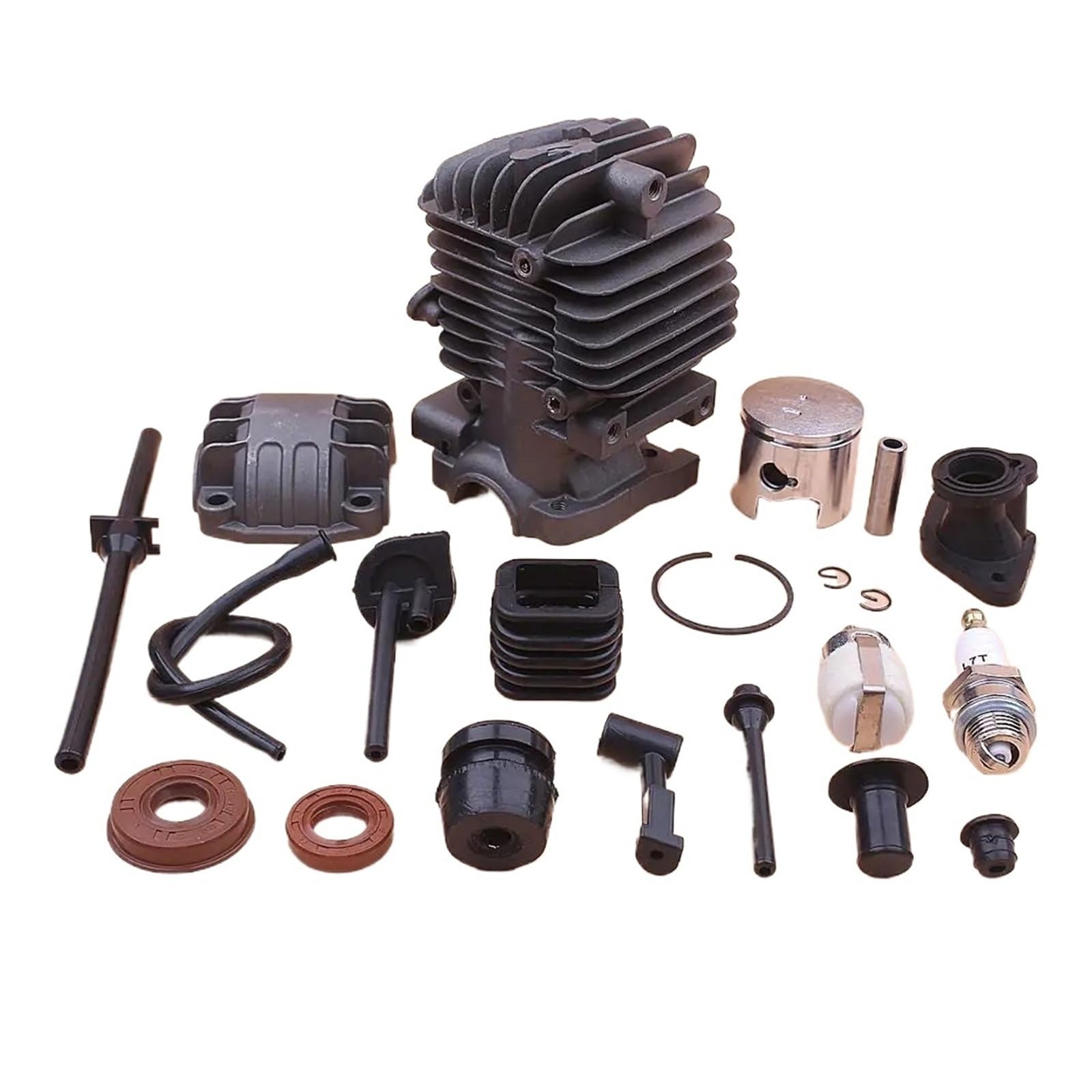 Genérico Compatible con 2500 25 CC Filtro Manguera Tubo tapón Sello pequeño | Kit de pistón de cilindro de 34 mm