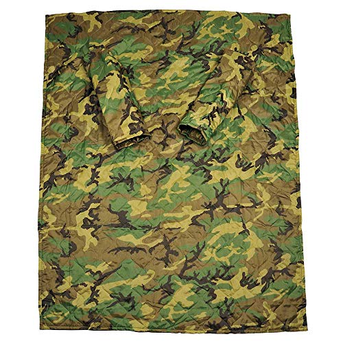 Poncho Liner Woobie Woodland Sleeved Blanket - Thumbnail 2