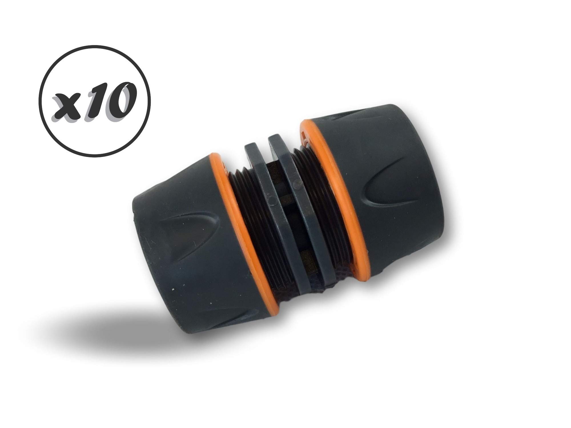 Kibros Lot 10 connecteurs tuyau arrosage Ø 12-15 mm bicolore 10 bars