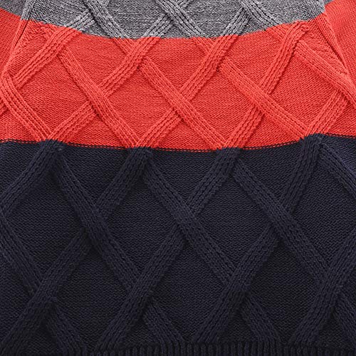 Unisex Clothes Fall Spring Warm Colorful Rainbow Sweater Pullover4