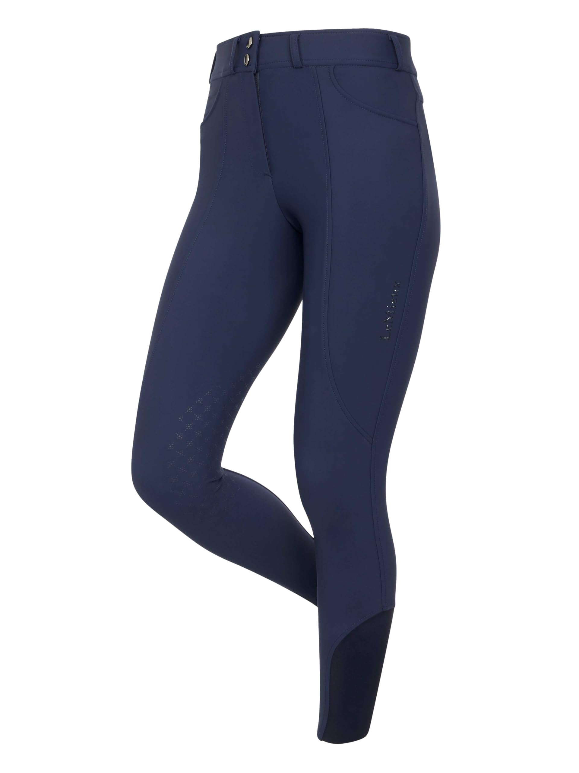 LeMieux Brilliance Knee Grip Breeches | Womens Equestrian Horse Riding Breeches - Knee Grip - Front Pockets - Soft Flexible Stretch