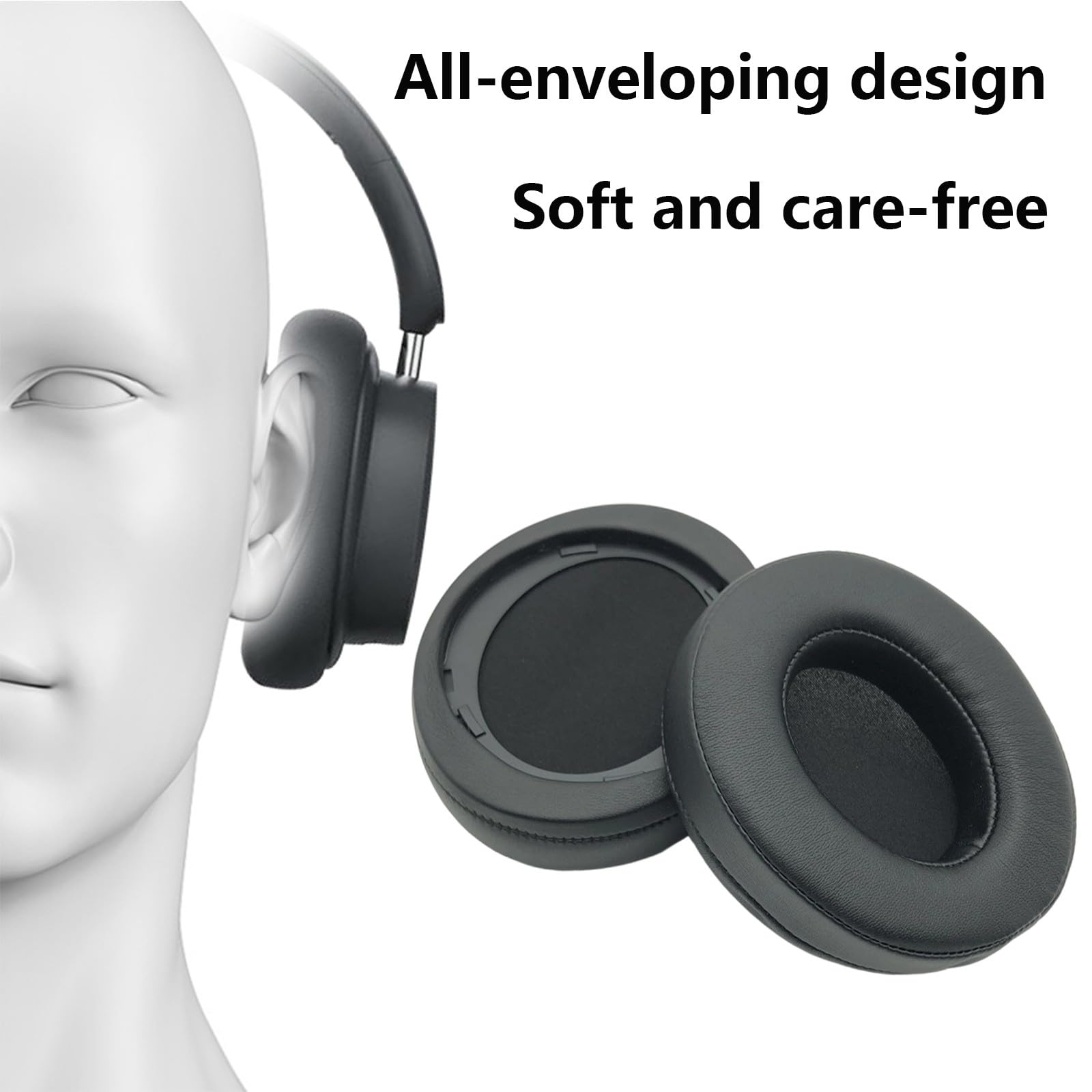 1 par de almohadillas de repuesto de espuma profesional para auriculares SHP9500 SHP9600 con cable aislante de ruido