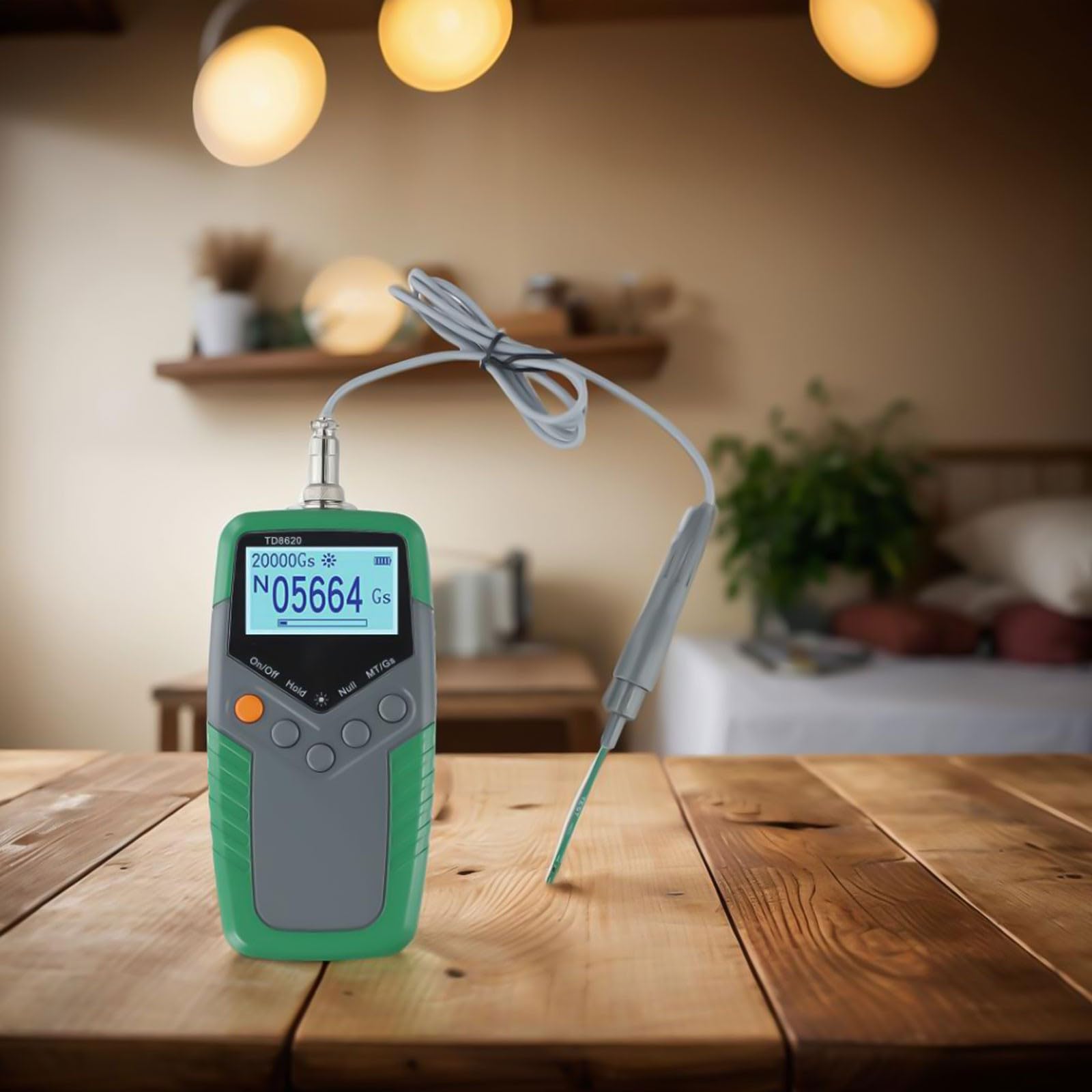 Medidor digital de Gauss de mano, TD8620, dispositivo medidor de fuerza de campo magnético con sonda, medidor de densidad de flujo de efecto Hall portátil