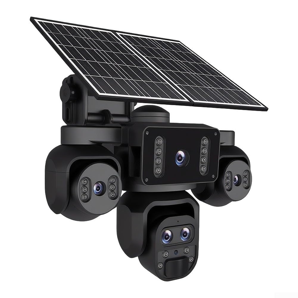Telecamera esterna wireless 20MP ABS resistente alle intemperie | Nessun WiFi richiesto, utilizza la scheda SIM 4G LTE, ideale per aziende agricole remote, funziona ovunque con il segnale