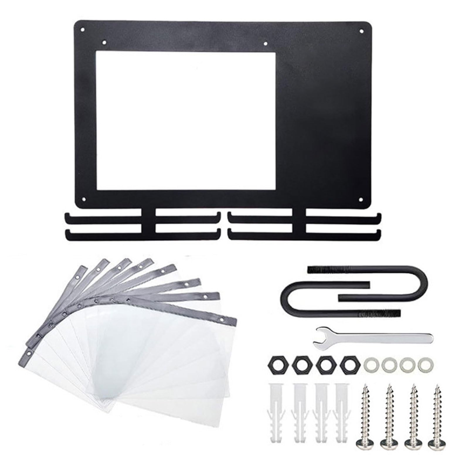 Msioytog Achievement Showcases Metal Wall Hanger for Marathons Triathlons Medals Race Number Plates and Progress Tracking Wall Mounted Running Award Organiser