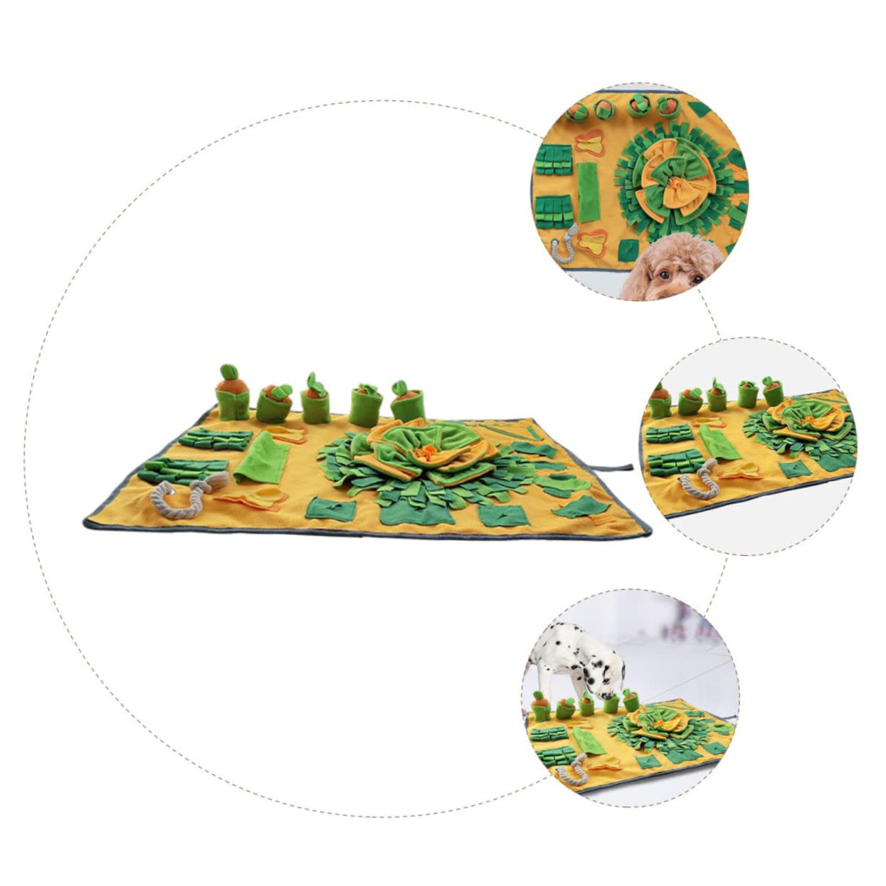 Toyvian Tapis De Fouille pour Chien Tapis De Recherche De Nourriture Antidérapant Accessoire pour Maison