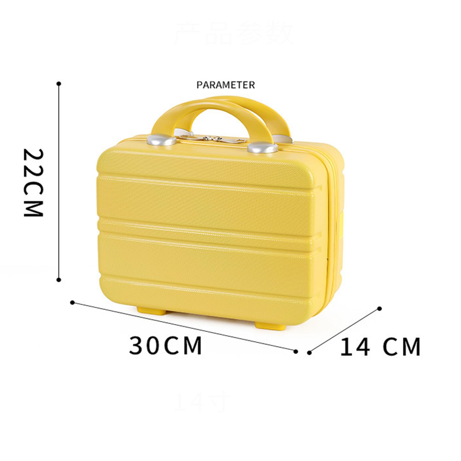 Mini Beauty Case da Viaggio da 14 Pollici - Organizer Cosmetico Leggero E Portatile, Bagaglio Multifunzionale per Weekend Fuori Porta E Oggetti Essenziali da Viaggio Black