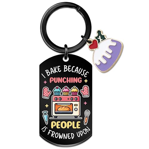 Baking Gifts for Women Baker Keychain Bake Lovers Gifts Baking