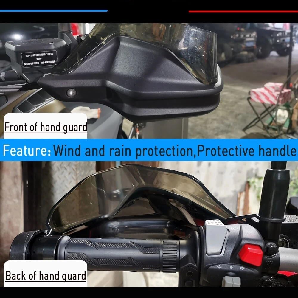 Guardamanos para Moto para Hon&da XADV X-ADV 750 X ADV 750 XADV750 Protectores Mano para Motocicleta Palancas De Embrague De Freno Protector Parabrisas con Logotipo(1)