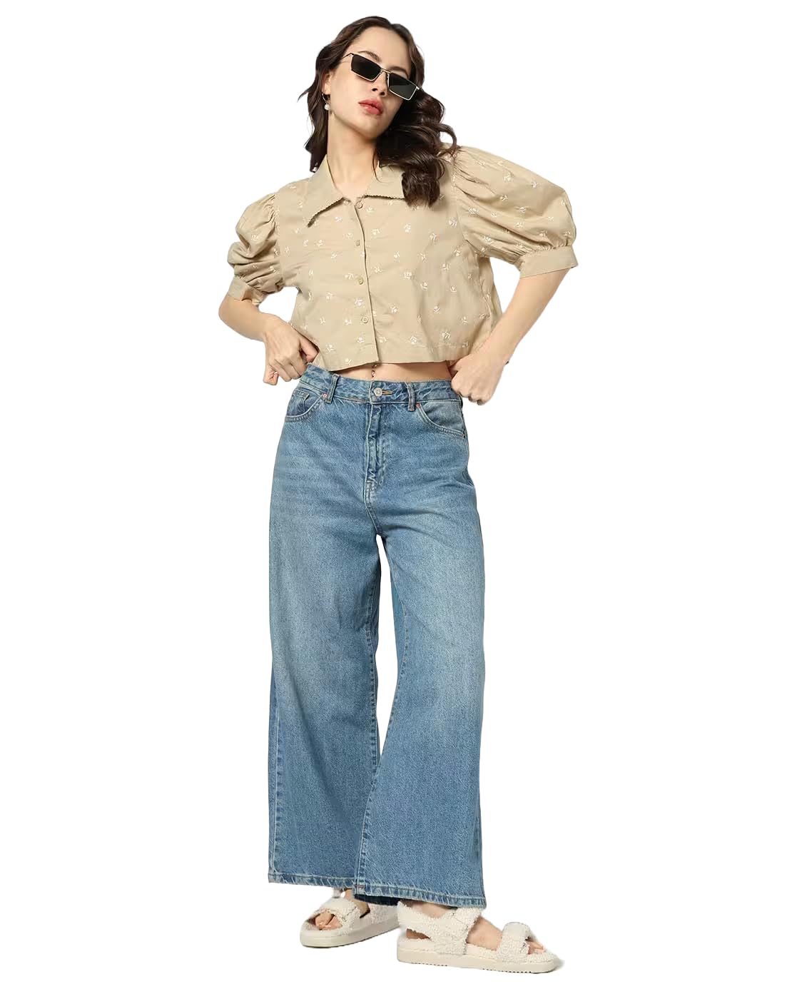 Women's Tailored Fit Collared Blouse-image-8