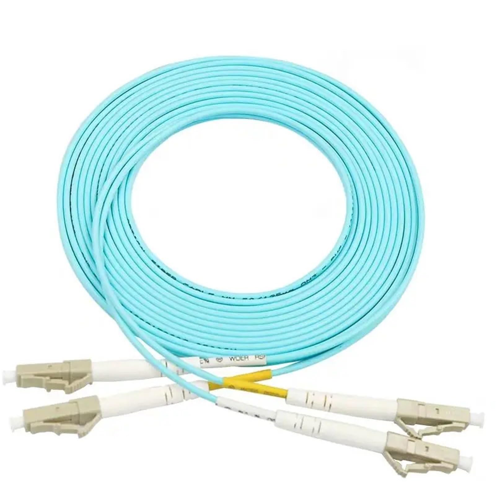 Fiber Optic Patch Cord OM3 Duplex 2.0mm 3.0mm(50M,LC-LC without clip)