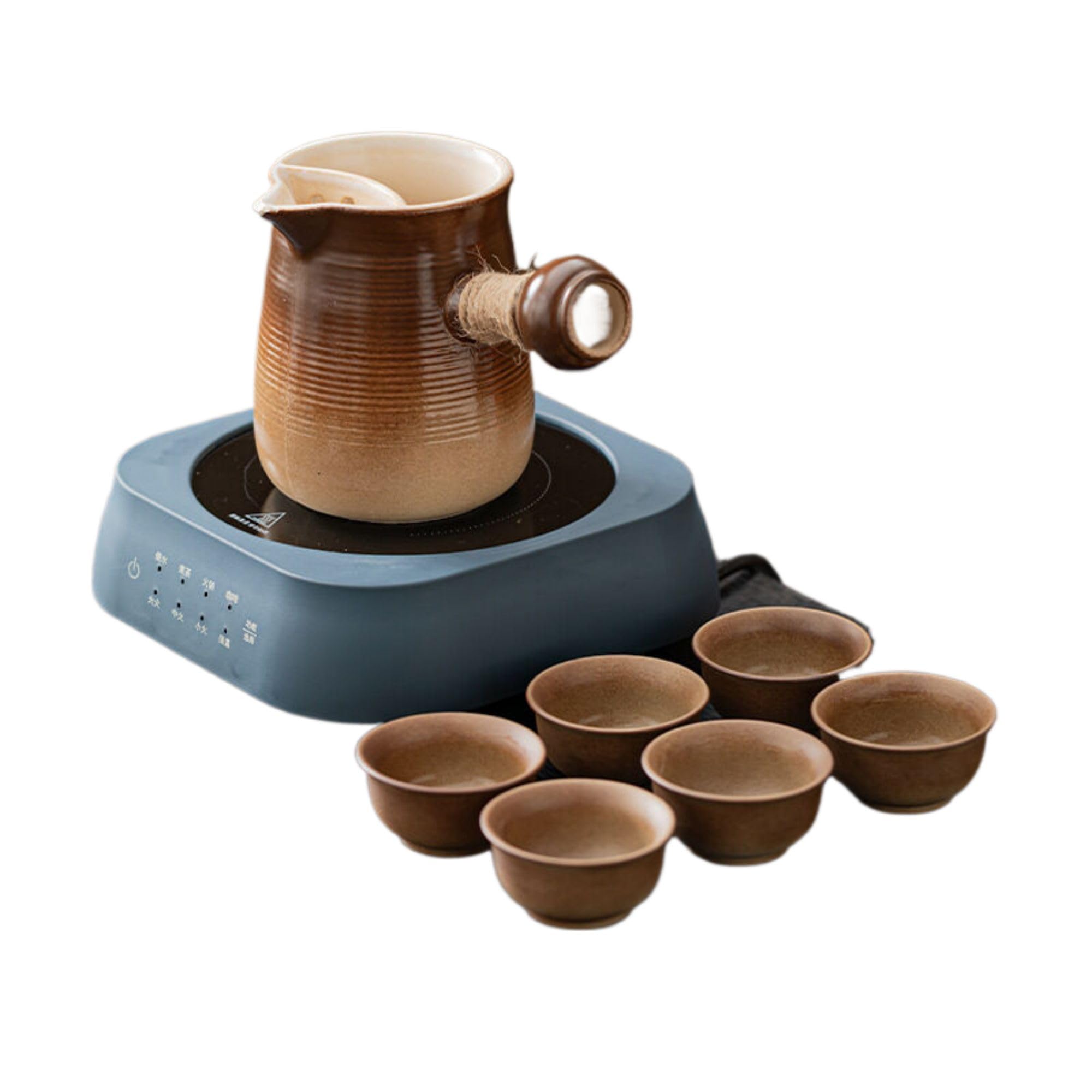 Amazon.com: Z142 围炉Portable Hibachi Grill 煮茶器侧把壶