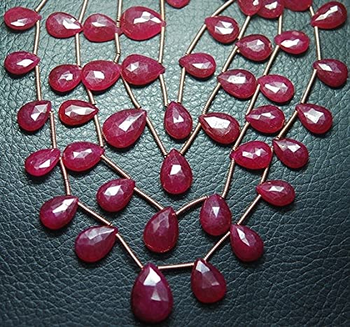 Rubis facetté poire briolette pour sublimer vos tenues de soirée et mariages élégants