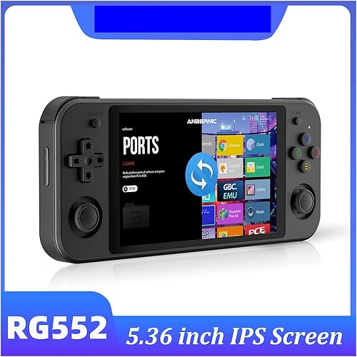 Miniatura 2 de RG552 Consola de mano de doble sistema 4200 juegos retro de 5.36 pulgadas, pantalla táctil IPS PD Charge Android Linux reproductor de juegos