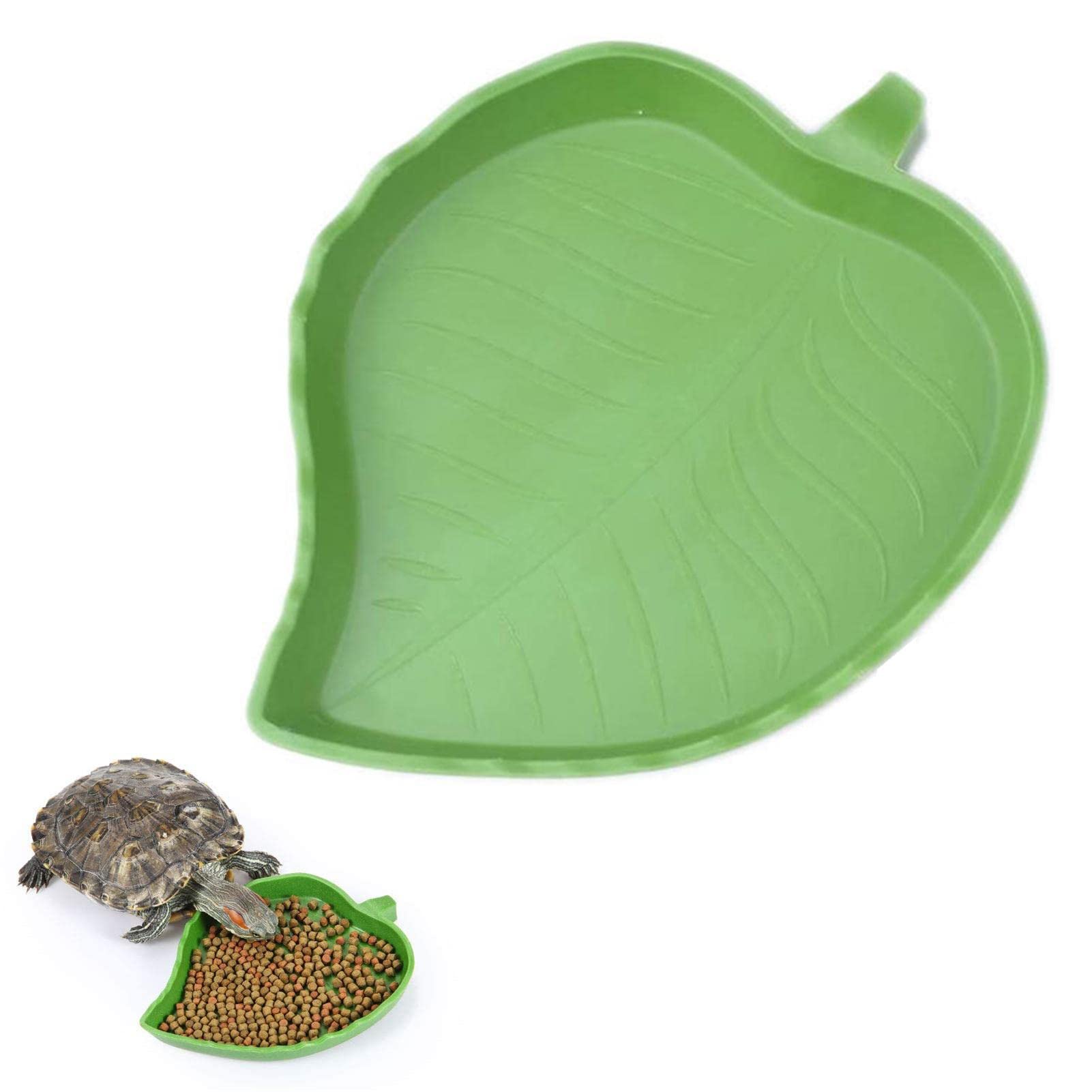 Niktule Reptile Shape Dish - Flat Drinking and Eating Dish Tortoise Habitat Accessories | Tortoise Habitat Accessories Reptile Food Bowl Water Plate for Turtle, Lizards, Hamsters, Snakes