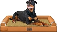 Vista 114 de Cama grande para perros ortopédica lavable: camas con almohada XL para perros grandes, sofá de espuma viscoelástica, impermeable, funda extraíble