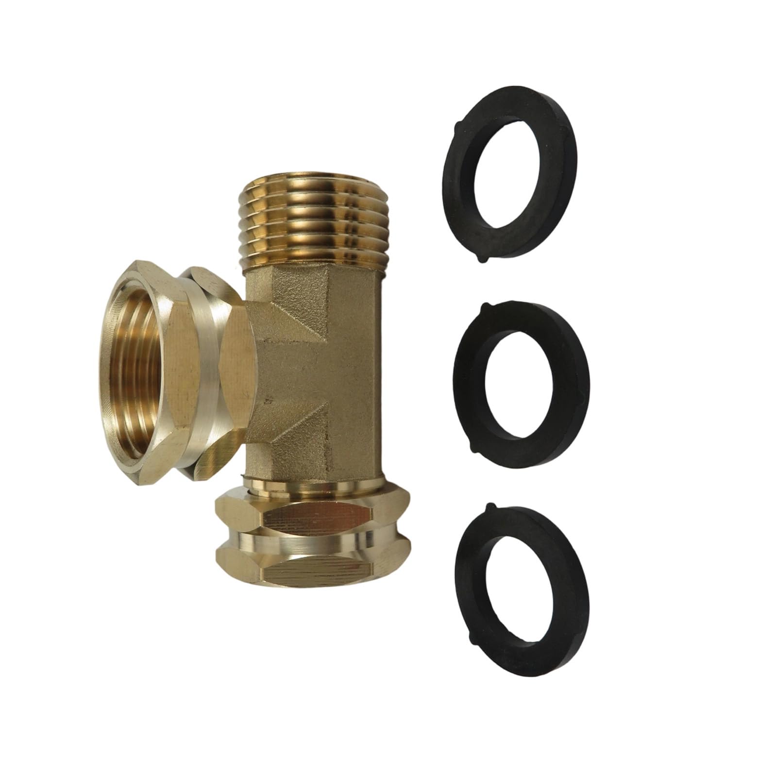 Kalttoy B Professional 3 Way Rass Pipe Joint Swivels Connector Plumbing Fitting Pipe Joint Garden Hose Accessories Enduring Garden Watering Rass Fitting