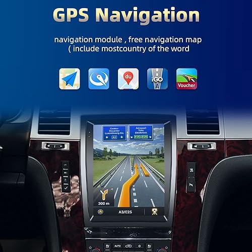 Miniatura 4 de Android 12 Radio de coche estéreo para Cadillac Escalade 2007-2014 10.4 pulgadas Octa-Core 4+64G Carplay inalámbrico Android Auto 4G red 5G WiFi DSP