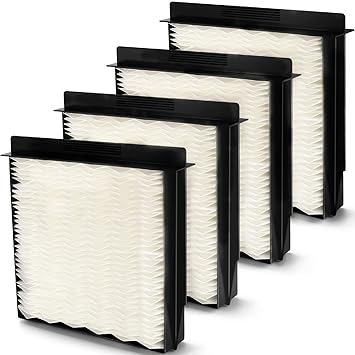 NISHCON 1040 Humidifier Wick Filter Replacement for Essick Aircare Air humidifier B40 B40-C 3D6-100 5D6-700 7D6-100 B23-710 B23-810 D46-720 MA-0300 MA-0500 TD6-710 E27-000 E35-000 5000 7000 Pack of 4